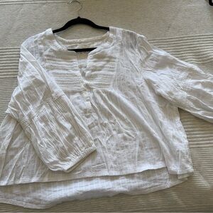 Lucky Brand White Women's Boho Top